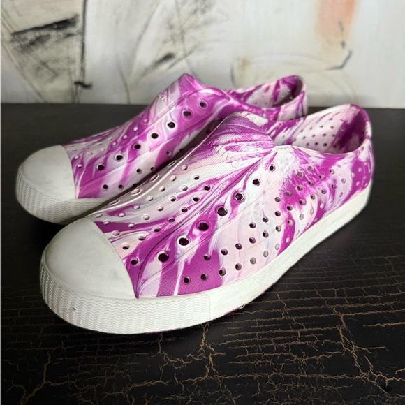 Native Shoes Pink and White Water Shoes - Picture 6 of 11